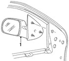 Genuine Ford Mirror Assembly F88Z-17682-AAA