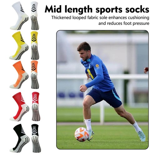 Sport Socks Anti Slip W/ Grip Soccer Men Football Basketball Sock Premium - Bild 2 von 18