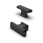 FURNIWARE 10 Pk Cabinet Knobs Black T Bar Cupboard Drawer Knobs Zinc Matte