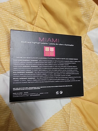 Shaina B. Cosmetics: MIAMI (Mini) Blush & Highlight Palette - New In Box!! ✨ - Picture 2 of 3