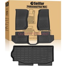 Tpe Floor Mats Trunk Cargo Liner For 2014-2018 Jeep Wrangler Jk 2-door Black