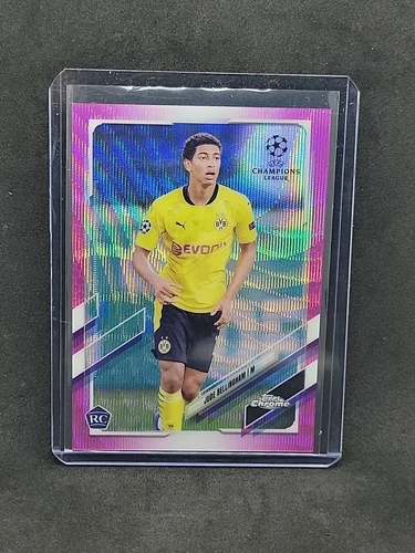2021-2022 Topps Chrome Jude Bellingham Pink Wave RC #68