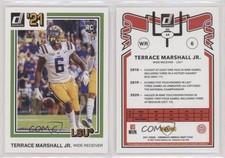 2021 Chronicles Draft Picks Donruss Retro Orange Terrace Marshall Jr Rookie RC