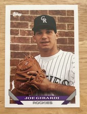1993 Topps - Joe Girardi #425 - near mint condition - FREE SHIPPING