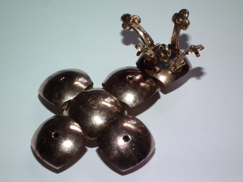 Scarce Large Early Antique c1900 Masonic 9ct Rose Gold Silver Fob / Pendant Orb - Picture 4 of 9