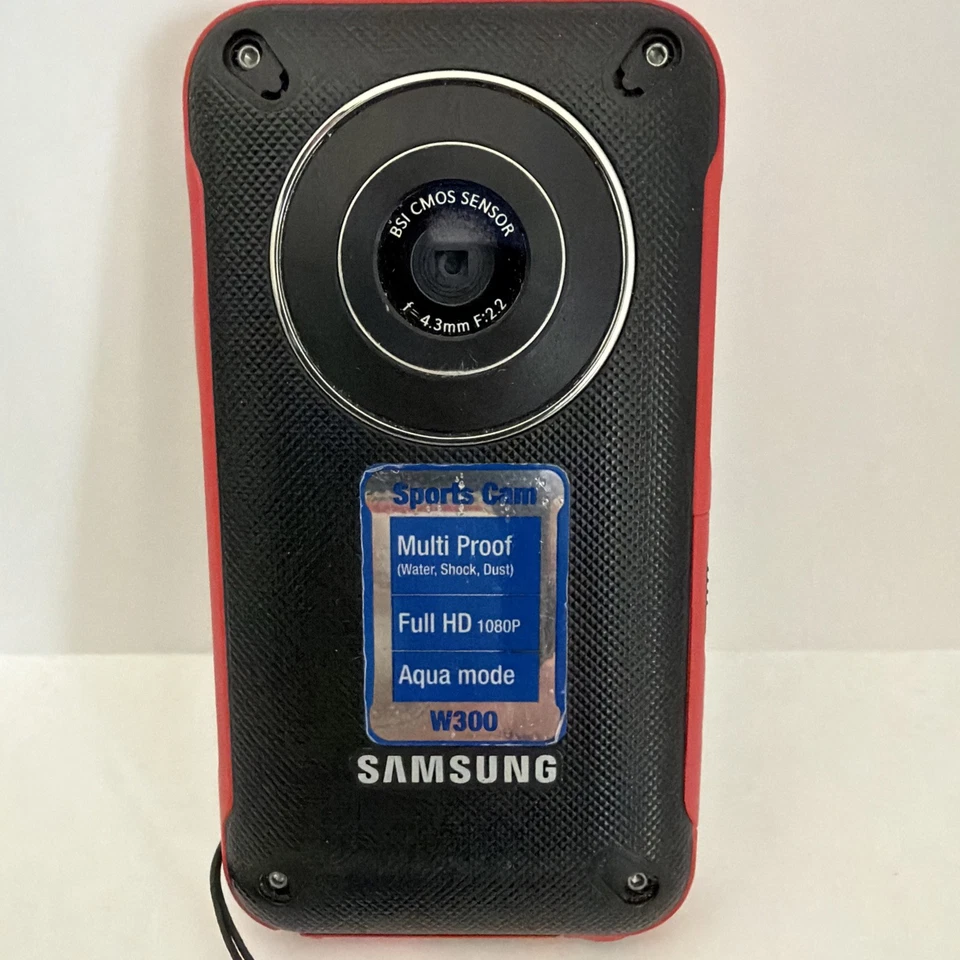 Câmera Filmadora Esportiva Samsung HMX-W300 Full HD À Prova de Choque Impermeável Poeira - Funciona - Imagem 2 de 4