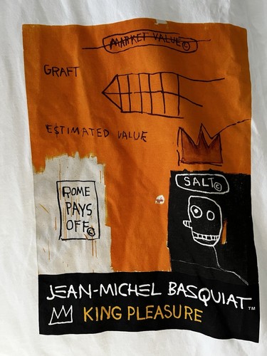 UNIQLO Jean-Michel Basquiat King Pleasure Oversized White Graphic Tshirt - XL - Picture 2 of 7