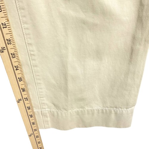Banana Republic Women's Pants Size 4 Tan Straight Leg Pockets Cropped Casual - Picture 10 of 12
