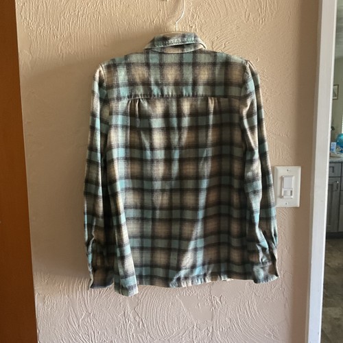 Giacca camicia lana vintage anni 40 LEVI'S quadri quadri quadri quadri donna S/M spalline blu - Foto 11 di 13