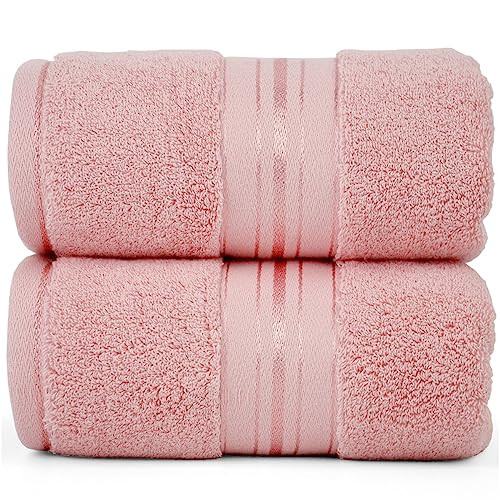 Quartz Pink Hand Towels - Soft, Fluffy Bathroom Essentials, 100% Long Staple - Picture 1 of 6