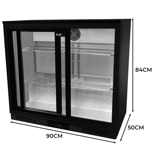 Mini Frigorífico Puerta Doble Corredera Mini Nevera Minibar Refrigerador Bebidas - Imagen 6 de 16