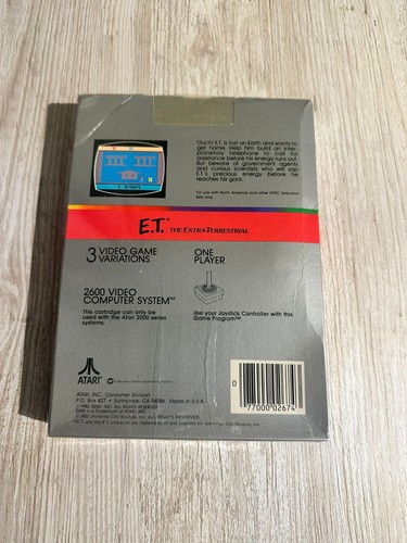 E.T. The Extra-Terrestrial Atari 2600 - Brand New - (NTSC- America) read note - Picture 2 of 6