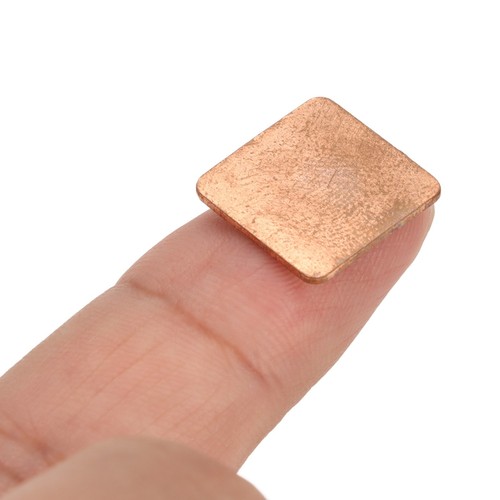 100x Copper Pad Shim Thermal Conductivity Burr Free Copper Shim Heatsink For SAL - Afbeelding 3 van 43