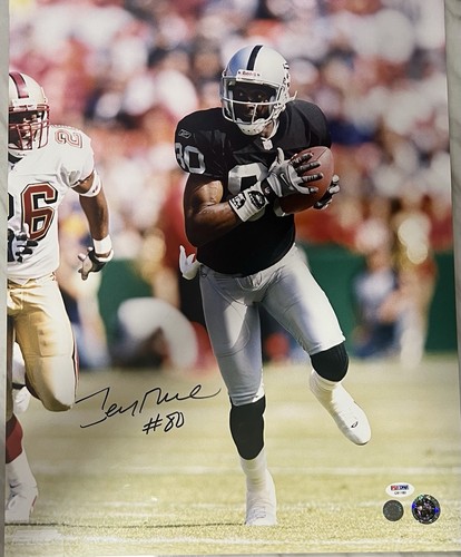 JERRY RICE Signed 16x20 Licensed Oakland Raiders vs 49ers Photo Rice Holo & PSA - Picture 1 of 3