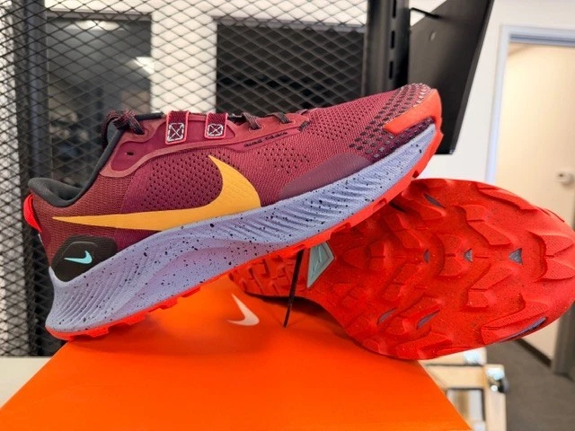Nike Pegasus Trail 3 Hiking Running Shoes Beetroot DA8697-600 Mens Size 8 Nike Pegasus Trail 3 Dark Beetroot for Sale | Authenticity  main image 3