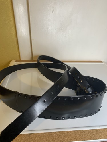 AllSaints Maxie Stud Alcor Women's Belt Leather Studded Size M L Black  Perfect - Bild 7 von 7
