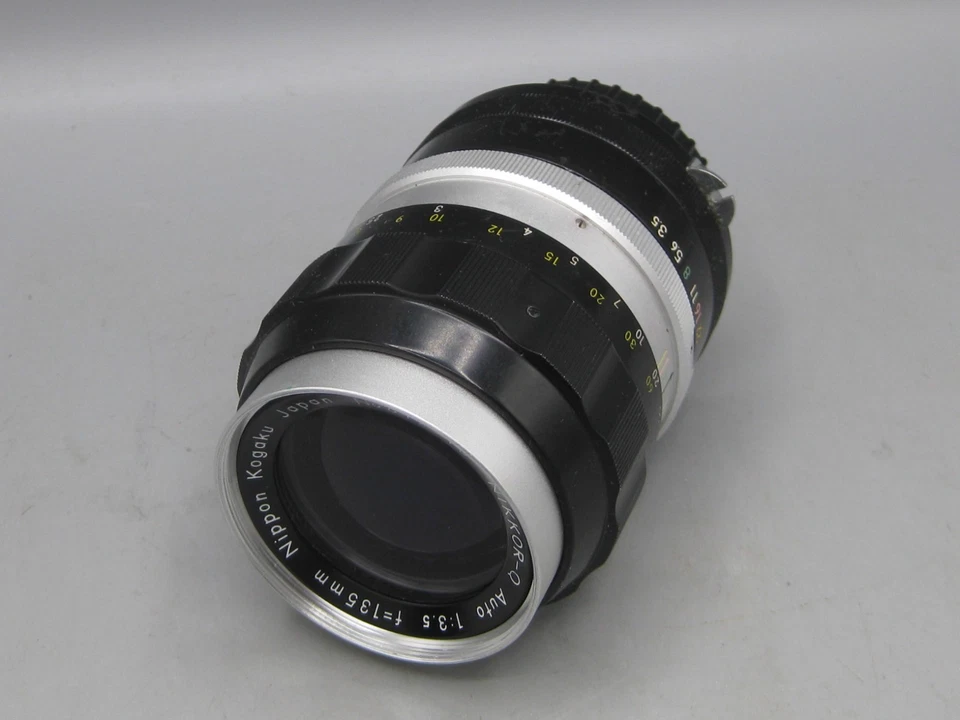Vtg Nikkor Q f=135mm 1:3.5 Auto Camera Lens w/Caps & Case Nikon Mount Nice! - Image 4 of 4