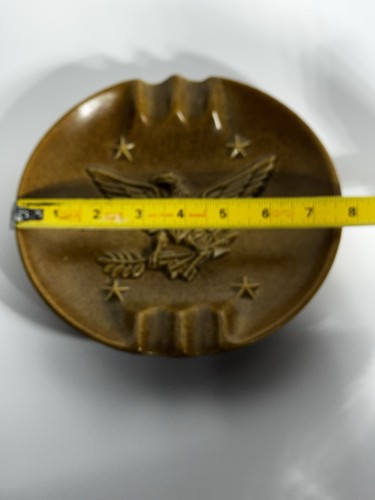 Chatham Pottery Ashtray Eagle & Stars - Vintage American Tobacciana - Picture 8 of 9