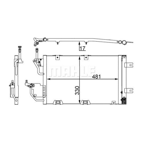 <!--F#f_0-->Air Conditioning Condenser MAHLE for Astra H Classic Zafira Astravan / Family AC<!--F/-->