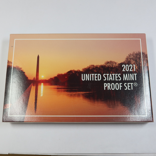 2021 S Proof Clad Complete 7 Coin US Set Box & COA #43375Y - 第 7/8 張圖片