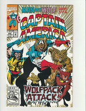 Captain America #406 Comic (Marvel 1992) Wolfpack Attack Man Wolf 8.5 - VF+