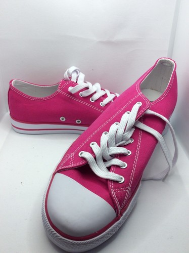 Viva La Diva Ladies Fabric Pumps In Pink Size 8(Euro 41) - Picture 2 of 4