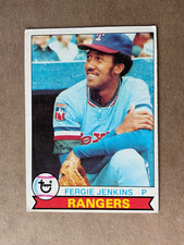 1979 Topps Fergie Jenkins #544 Texas Rangers  Card HOF EXCELLENT Free Shipping