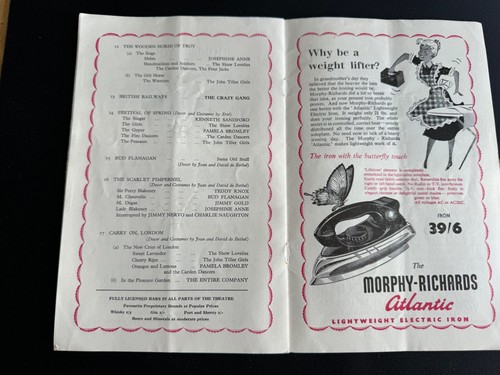 Victoria Palace Theatre Programme - Jack Hylton presents The Crazy Gang c.1952 - Picture 4 of 5