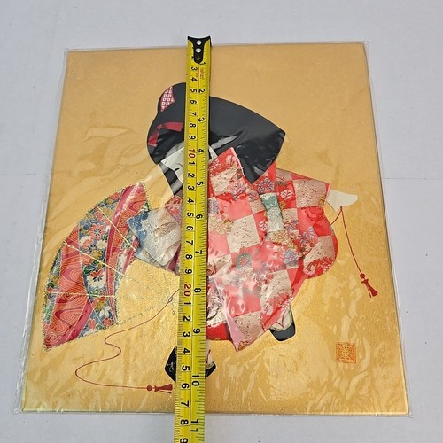 NEW Japanese KIMOTO GIRL IN CLOTH 3D Poster Fabric 11"×9.5" - Picture 16 of 23