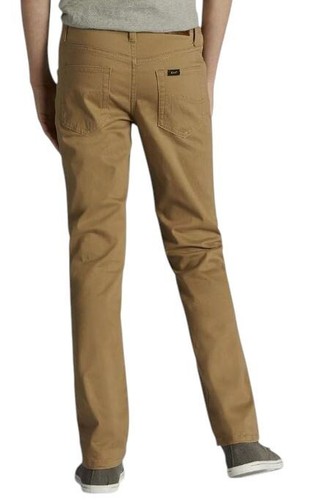 Lee Boys Athletic X-Treme Comfort Straight Leg Pants Khaki - Picture 3 of 3