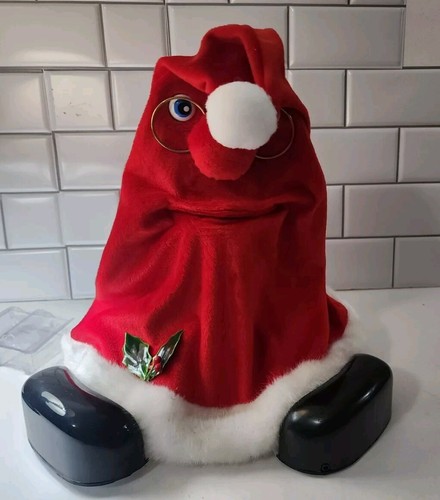 Vintage "Santa’s Magic Hat" Bewegungsaktiviert Animiert Tanzen Singen Musical - Bild 13 von 13