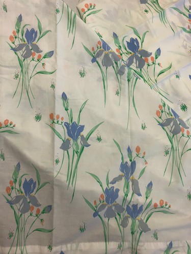 Vintage West Point Pepperell Twin Sheet Set Floral Flowers 1 Flat 2pillows - Picture 2 of 6