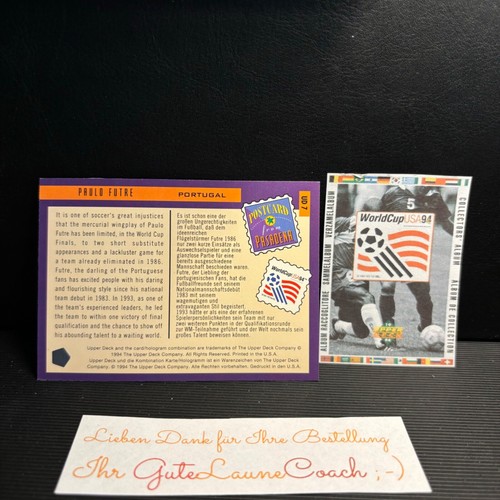 Upper Deck World Cup 94 / WM 94 USA - Version Englisch/Deutsch - Karte aussuchen - Bild 303 von 333