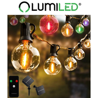 Lumiled 20 Led Solar Lichterkette Rgb Mit Fernbedienung Eremi IP44 AußEn Garten