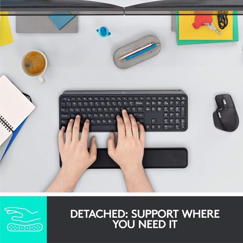 Logitech Keyboard Palm Rest PC MAC Universal No-Slip Support Hours of Comfort - 第 6/6 張圖片