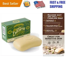 Natural 5 oz Unscented Castile Soap with Organic Oils for the Whole Family