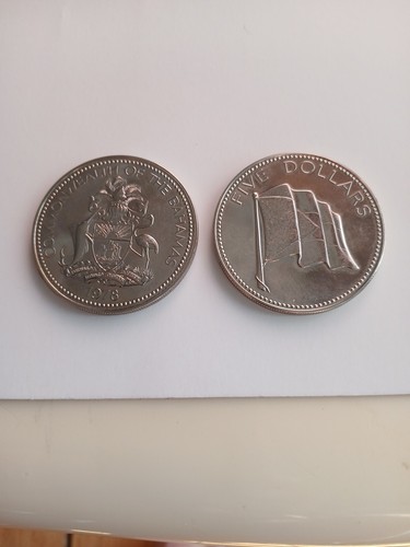1978 Bahamas Frankin Mint 5 Dollars Auswahl PP wie Kupfer - Nickel Münze - Bild 8 von 10