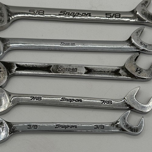 Set of 5 Snap-On SAE 4-Way Angle Head Open-End Wrenches 3/8" - 5/8" VS20B VS12A - Bild 5 von 12