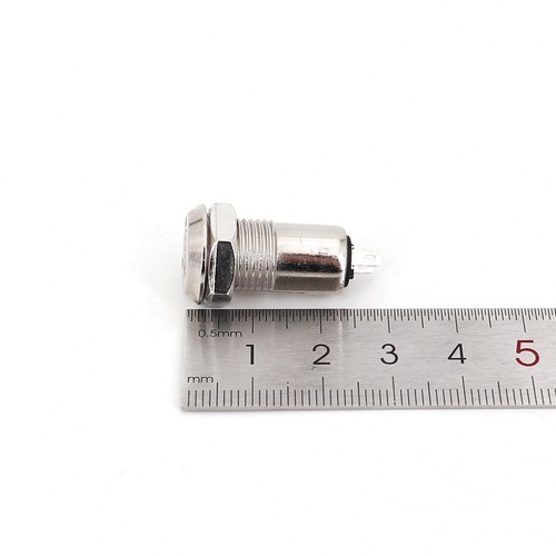 5Pcs Metal 12mm 2Pin ON-OFF 2Position SPST Electronic Key Switch - Picture 7 of 7