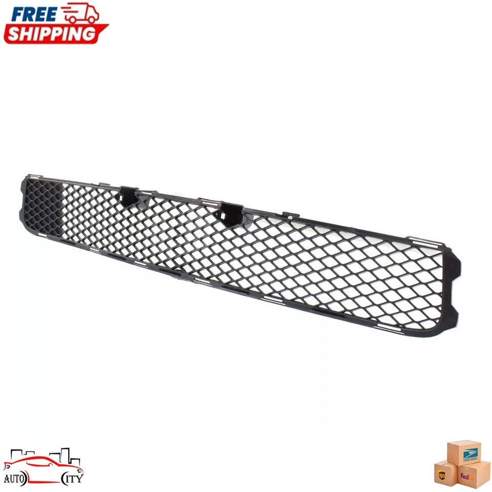 New Front Bumper Lower Grille Gril Black Plastic For 2008-2015 Mitsubishi Lancer Foto 3 de 4