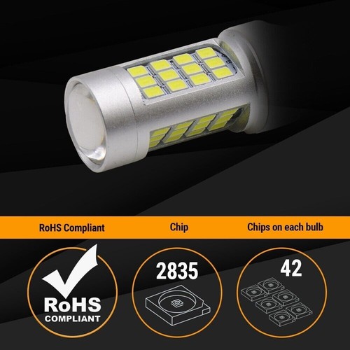 Syneticusa 3157 x 2 piezas LED intermitente doble 6000k blanco bombillas de alta potencia - Imagen 3 de 8
