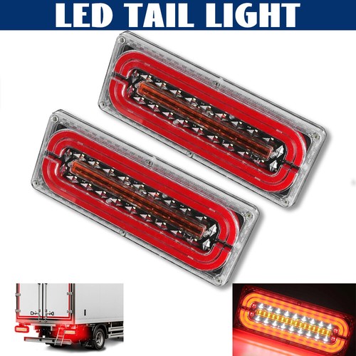 2X LED Tail Lights Sequential Indicator Trailer Ute Caravan Truck Stop 12-24V AU - Picture 2 of 12