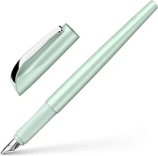 Schneider Callissima Calligraphy Fountain Pen, 1.8 mm, Refillable, Metallic Mint