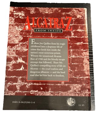 洋書 「Alcatraz from inside」　Jim Quillen著 alcatraz from inside jim quillen first editionEd. 1991: JIM