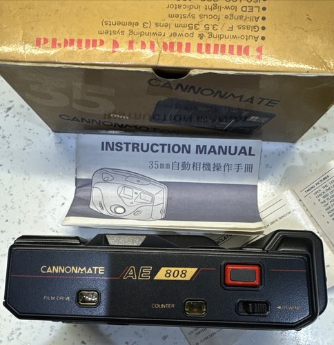 Rare Early Canon Mate Camera, f3.5 Motor drive AE 808 New Old Stock - Picture 2 of 12