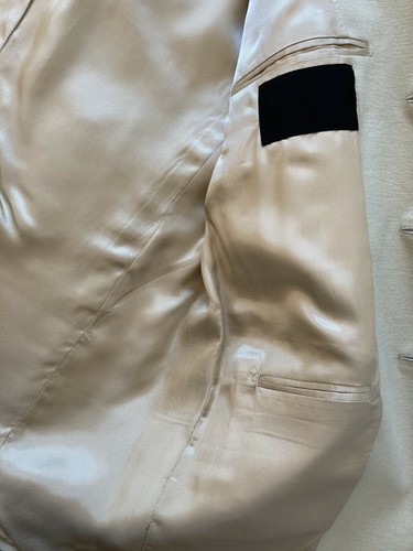 NWT PRADA Vintage Men's Cotton Jacket/Blazer Retro 3 Button 42R Ivory Italy - Picture 8 of 12