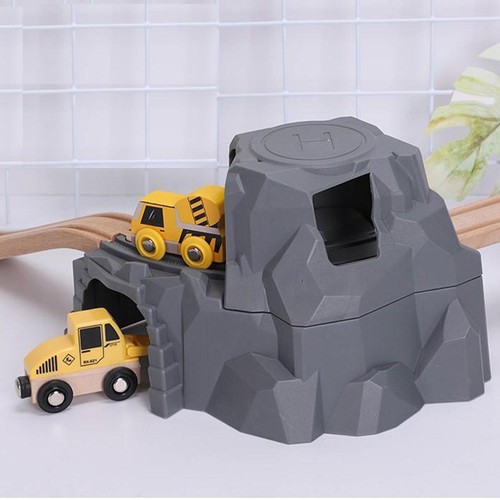 Plastic Grey Double Tunnel Double-deck Cave Tunnel Accessories Train Railway - Picture 7 of 12