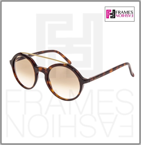 GUCCI Round Dark Tortoise Brown Gradient Sunglasses 3602 GG3602 Unisex - Picture 7 of 8