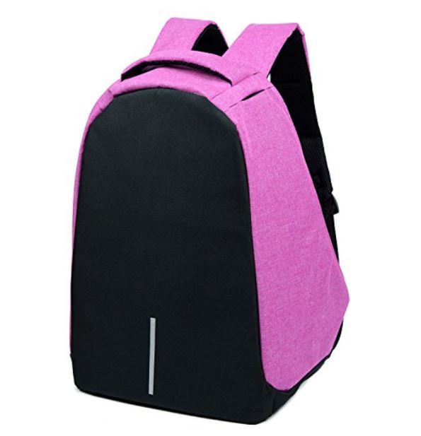 pink computer backpack