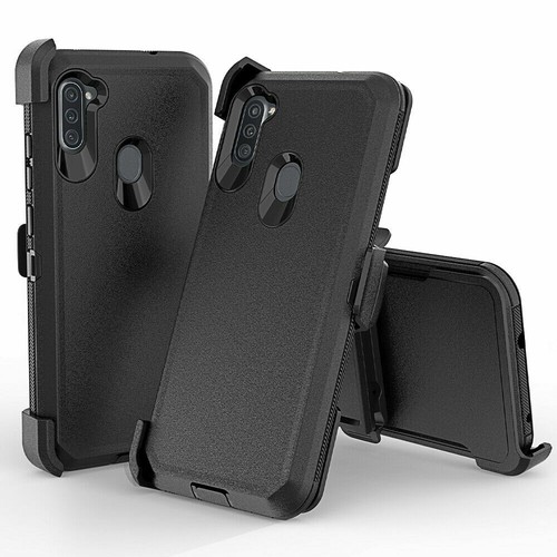 Per Samsung Galaxy A11/A21 fondina/custodia robusta ibrida (clip fit Otterbox Defender - Foto 10 di 14